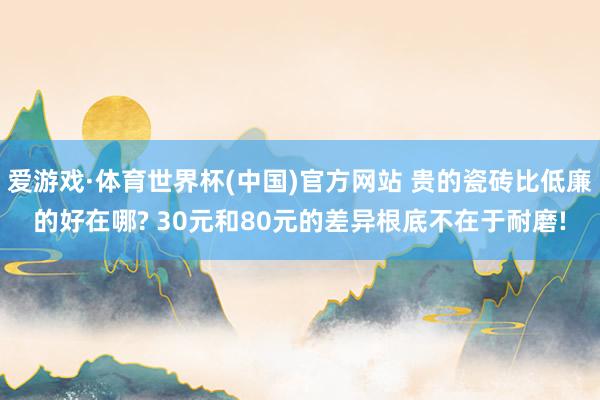 爱游戏·体育世界杯(中国)官方网站 贵的瓷砖比低廉的好在哪? 30元和80元的差异根底不在于耐磨!