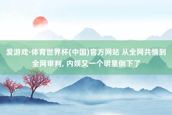 爱游戏·体育世界杯(中国)官方网站 从全网共情到全网审判, 内娱又一个明星倒下了