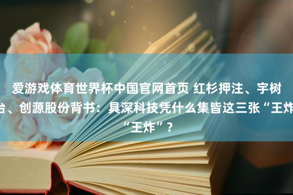爱游戏体育世界杯中国官网首页 红杉押注、宇树站台、创源股份背书:具深科技凭什么集皆这三张“王炸”?