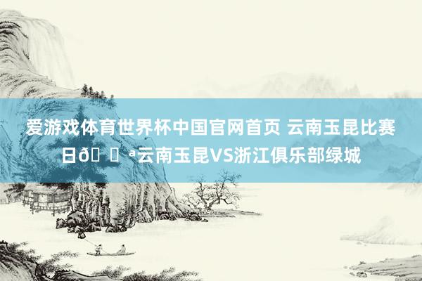 爱游戏体育世界杯中国官网首页 云南玉昆比赛日💪云南玉昆VS浙江俱乐部绿城