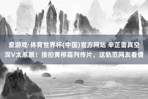 爱游戏·体育世界杯(中国)官方网站 辛芷蕾真空深V太惹眼！接拍黄柳霜列传片，这轨范网友看傻