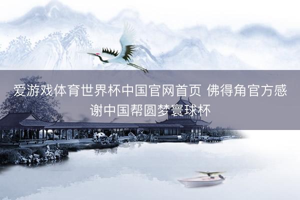 爱游戏体育世界杯中国官网首页 佛得角官方感谢中国帮圆梦寰球杯